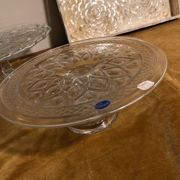 Vintage Imperial USA Glass Pedestal Cake Stand NWT - Picture 1 of 8